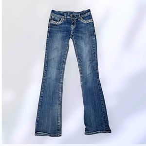 Classic Blue Flare Jeans - Women's Wide Leg